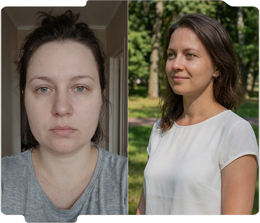 Результат участницы — Елена, 38 лет